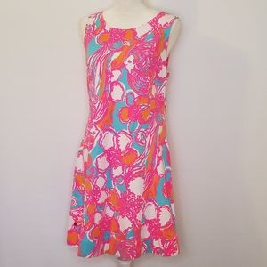Lilly Pulitzer Shirley Blue Feeling Tanked Shift